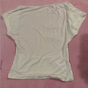 White top with cutout back.